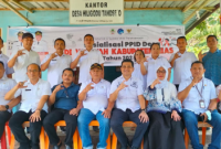 Foto : Dinas Komunikasi dan Informatika Kabupaten Nias dan Pemerintah Desa Hiligodu Tanose'o berkolaborasi terkait keterbukaan informasi publik desa