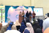 Natasha Rizki saat talkshow di acara IBF 2025 yang diselwnggarakan di JCC Sabtu (21/6/25)/Foto Himmah