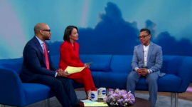 Dr Imam Shamsi Ali, Lc, M.A, PhD Dalam sebuah wawancara TV New York 